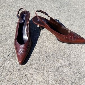 Franco Sarto  Slingback heel Brown. Size 8.5 M